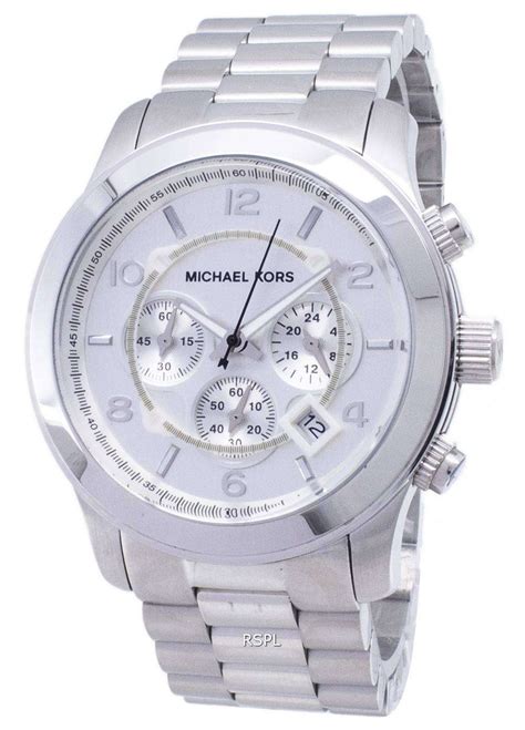 michael kors mens watch silicone silver|michael kors mk8086.